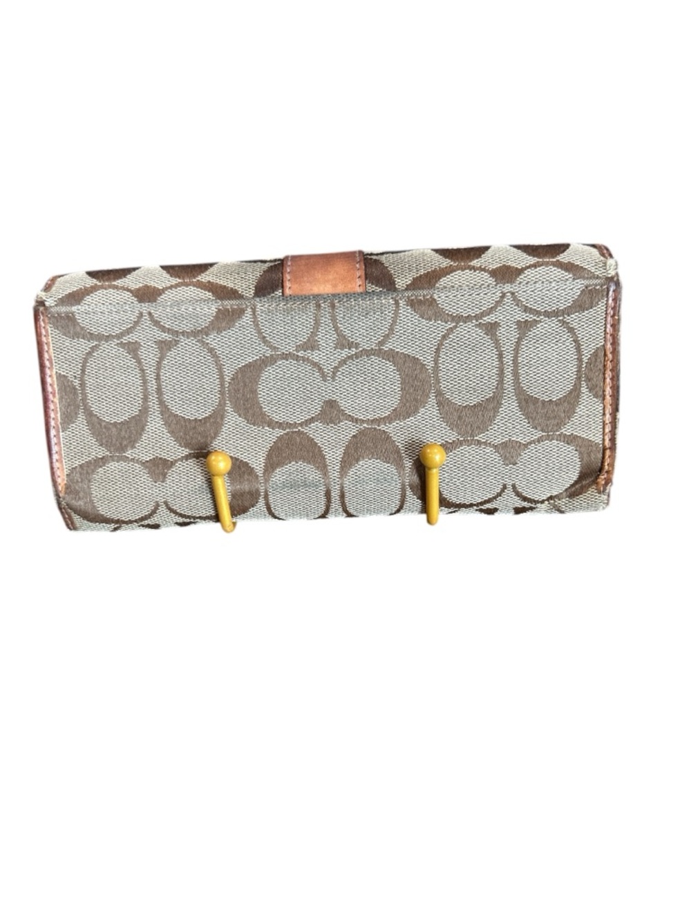 Coach “Project” Signature Canvas Wallet in Tan and Brown - Picture 2 of 8
